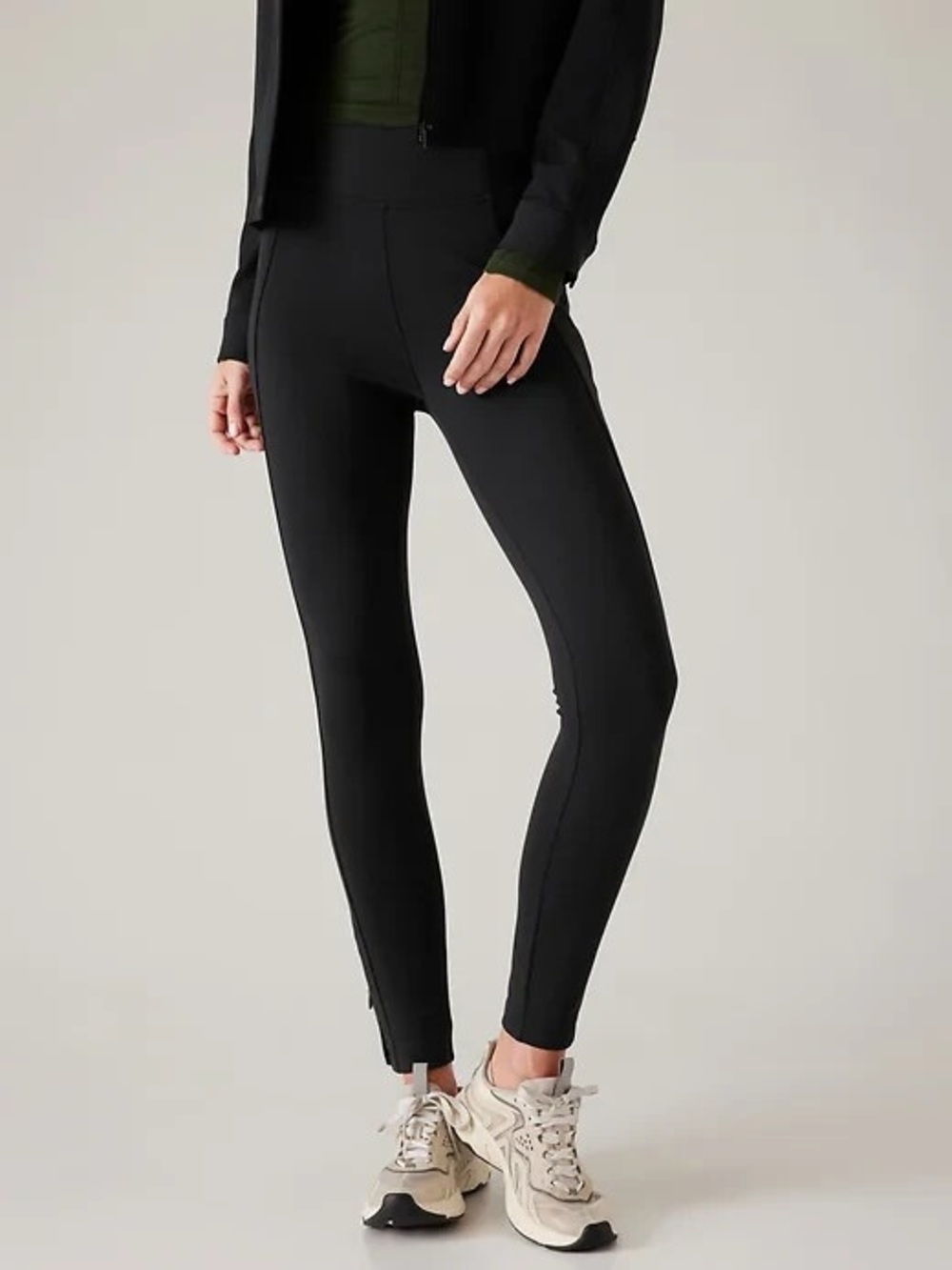 NWT Athleta Black Delancey Skyline Highrise Sculptek Tight Large Athleisure